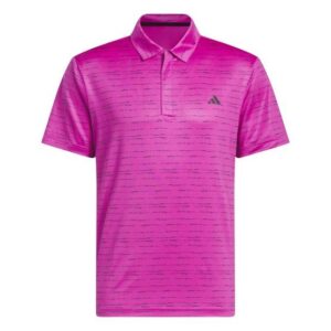 Adidas STRIPE ZIPPER Halbarm Polo pink