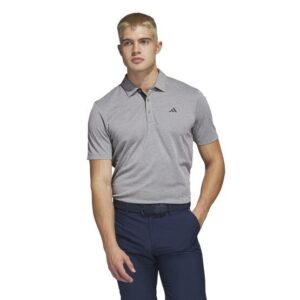 Adidas Drive HTR Halbarm Polo grau melange