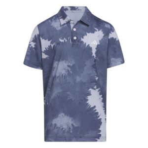 Adidas Boys FLOWER MESH Halbarm Polo blau