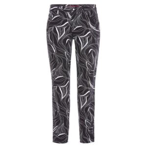 Alberto JANA-CR - White Leaves WR 7/8 Hose navy