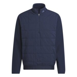 adidas Ultimate365 Quilted DWR 1/2-Zip Pullover Thermo Midlayer navy