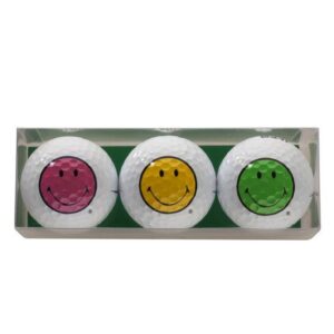 Sportiques 3er Golfbälle Smiley Happy Sonstige