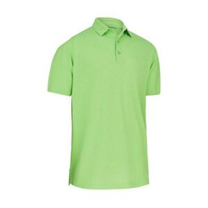 Callaway Heathered Jacquard Polo Halbarm grün