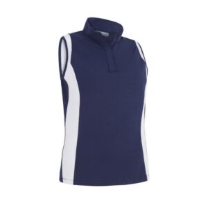 Callaway Colourblock Sleveless Polo navy