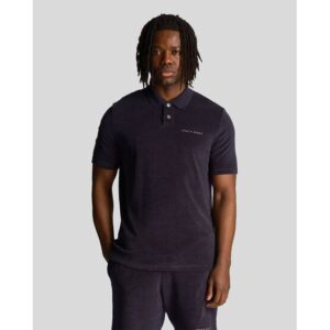 Lyle & Scott Towelling Halbarm Polo navy