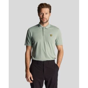 Lyle & Scott Golf Tech Halbarm Polo grün