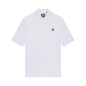 Lyle & Scott Golf Tech Halbarm Polo weiß