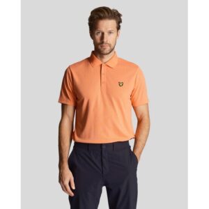 Lyle & Scott Golf Tech Halbarm Polo koralle