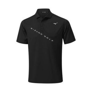 Mizuno Trace Halbarm Polo schwarz