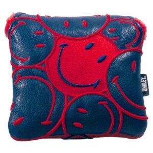 Smiley Stacked Mallet Headcover navy