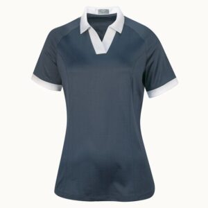 Callaway V-Neck Colorblock Halbarm Polo dunkelgrau