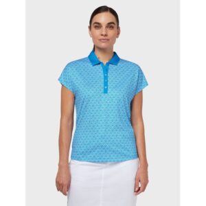 Callaway CHEV GEO Halbarm Polo blau