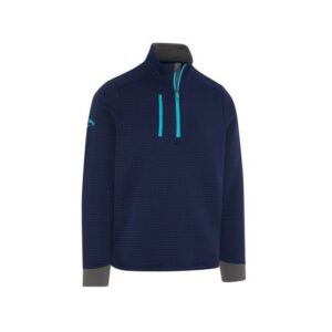 Callaway MIDWEIGHT TEXTURED 1/4 ZIP FLEECE Thermo Midlayer navy