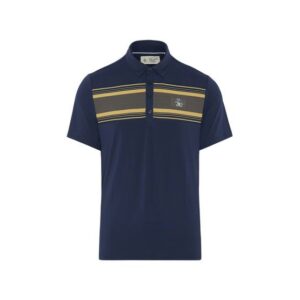 Penguin Jack's Stripe Color Block Halbarm Polo navy