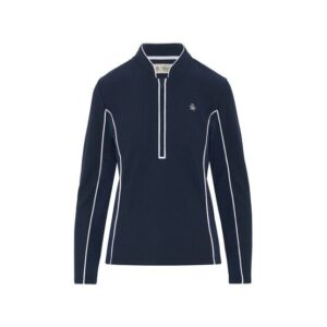 Penguin Midweight Long Sleeve Stretch Midlayer navy