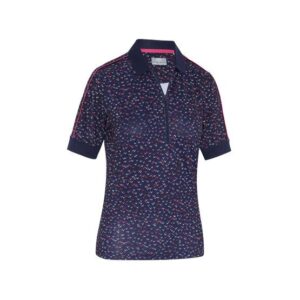 Callaway Chev Printed Halbarm Polo navy