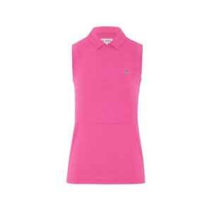 Penguin Zip Mesh Blocking ohne Arm Polo pink