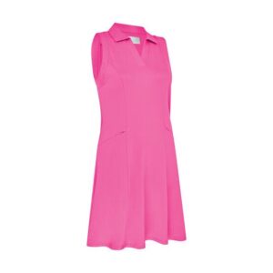 Callaway Flounce Dress with Mesh ohne Arm Kleid pink