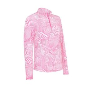 Callaway Stencil Floral Sun Protection Top Stretch Unterzieher pink