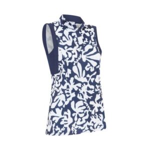 Callaway Abstract Floral ohne Arm Polo navy