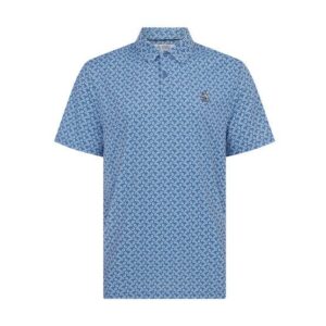 Penguin All-Over Lifesaver Halbarm Polo blau