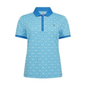 Penguin Cap Sleeve Regular Length Halbarm Polo blau