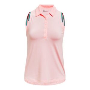 Under Armour Zinger Point Sleeveless Polo rosa