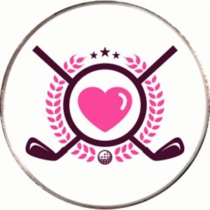 Best of Golf Pink Heart Clubs Ballmarker Sonstige