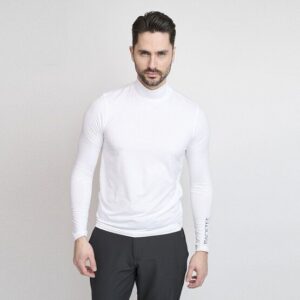 Backtee First Skin Turtle Neck Mock Unterzieher weiß