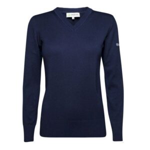 Backtee Ladies Organic Casual Sweater Strick Pullover navy