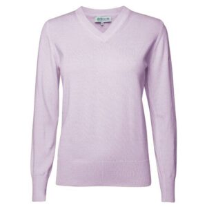 Backtee Ladies Organic Casual Sweater Strick Pullover rosa