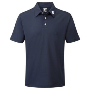 FootJoy Stretch Pique Solid Halbarm Polo navy