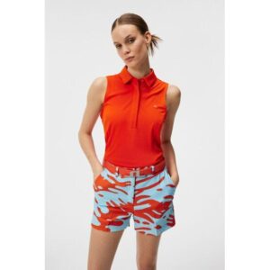 J.Lindeberg Dena Sleeveless Top ohne Arm Polo orange