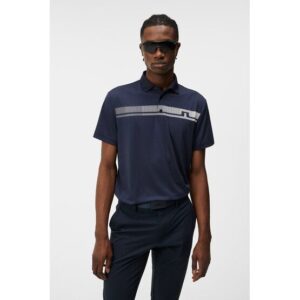 J.Lindeberg Klas Regular Fit Golf Halbarm Polo navy