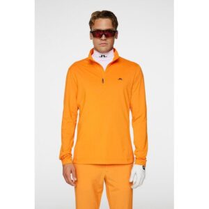 J.Lindeberg Luke Quarter Zip Stretch Midlayer orange