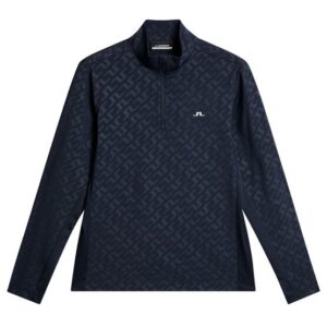 J.Lindeberg Luke Deboss Stretch Midlayer navy