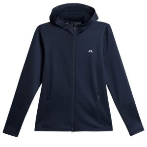 J.Lindeberg W Aerial Zip Hood Stretch Jacke navy