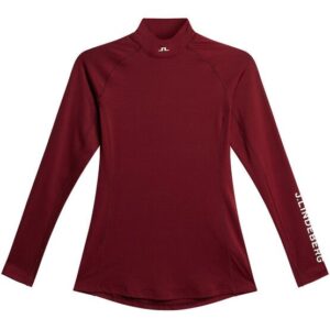 J.Lindeberg Asa Soft Compression Top Stretch Unterzieher bordeaux