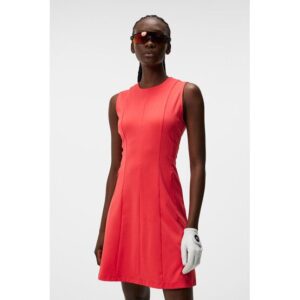 J.Lindeberg Jasmin Dress ohne Arm Kleid rot