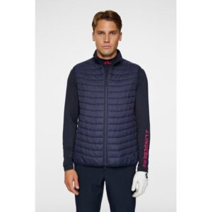 J.Lindeberg Holden Quilt Hybrid Stretch Weste navy