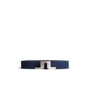 J.Lindeberg Bridger Nubuck Leather Belt Gürtel navy