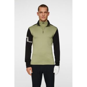 J.Lindeberg Heath Strike Stretch Midlayer oliv