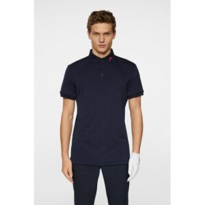 J.Lindeberg KV Print Halbarm Polo navy