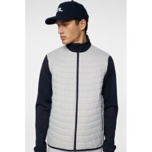 J.Lindeberg Holden Qulit Hybrid Stretch Jacke grau