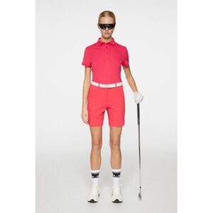 J.Lindeberg Tour Tech Halbarm Polo pink