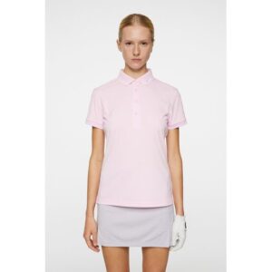 J.Lindeberg Tour Tech Halbarm Polo rosa