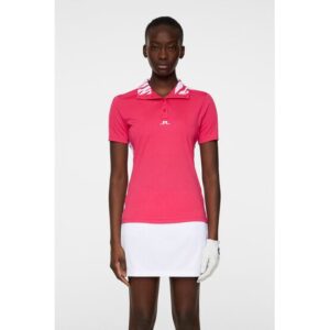 J.Lindeberg Pip Halbarm Polo pink