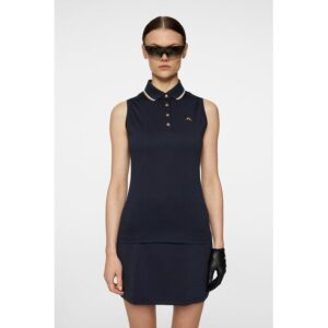 J.Lindeberg Swing Sleeveless Top ohne Arm Polo navy