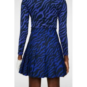 J.Lindeberg Adina Print Skirt kurz Skort blau