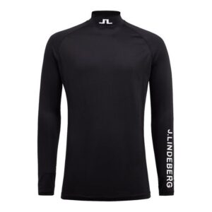 J.Lindeberg Aello Soft Compression Mock Unterzieher schwarz